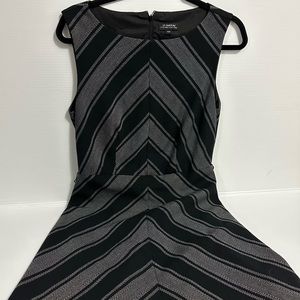 Le Chateau black and gray dress